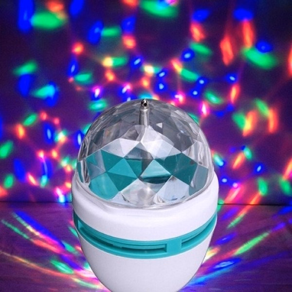 Bóng Đèn Vũ Trường Xoay 7 Màu Trang Trí Nhà Cửa, Quán - Su - Ảnh 4