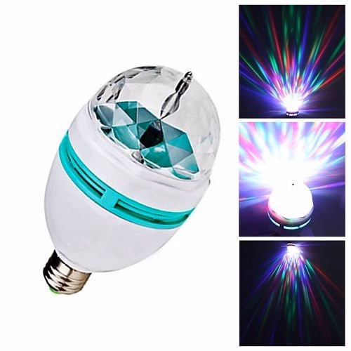 Bóng Đèn Vũ Trường Xoay 7 Màu Trang Trí Nhà Cửa, Quán - Su