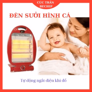 Đèn Sưởi Hồng Ngoại Hình Cá / Quạt Sưởi Điện Hình Cá / Đèn Sưởi Điện Hình Cá Ctb595 - Bechip