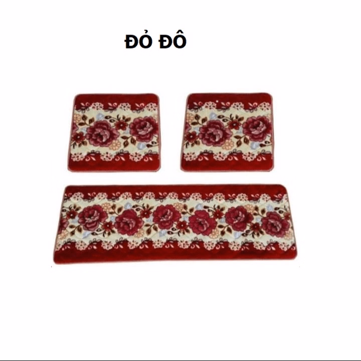 Bộ Thảm Trải Ghế Gỗ, Sofa Siêu Mềm Mịn, 1 Tấm Dài, 2 Tấm Ngắn Ctb598 - Bechip - Ảnh 9
