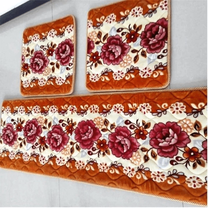 Bộ Thảm Trải Ghế Gỗ, Sofa Siêu Mềm Mịn, 1 Tấm Dài, 2 Tấm Ngắn Ctb598 - Bechip - Ảnh 6