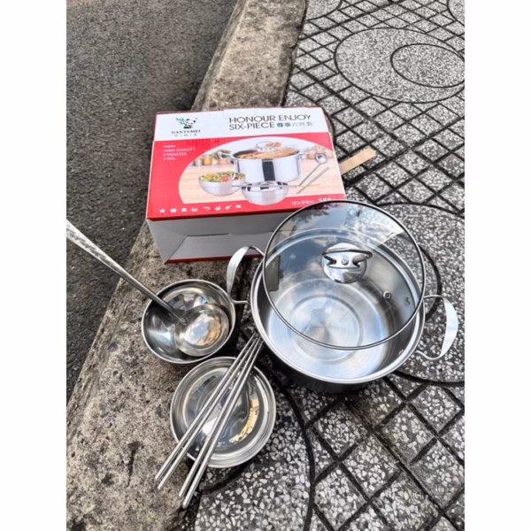 Set Nồi 6 Món Inox Dantemei - Gdn - Ảnh 5
