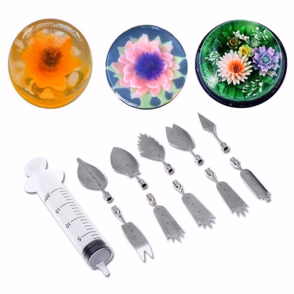 Bộ Dụng Cụ Làm Thạch Rau Câu 3D 10 Món - Gdn