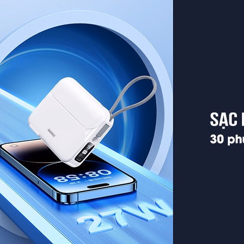 Pin Dự Phòng Sạc Nhanh 27W Remax Rpp 553 20.000Mah - Gdn - Ảnh 5