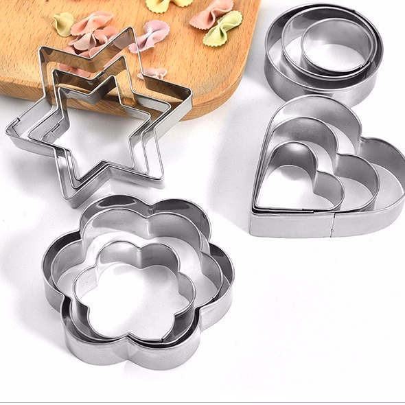 Bộ 12 Khuôn Làm Bánh Quy 4 Hình - Su - Ảnh 4