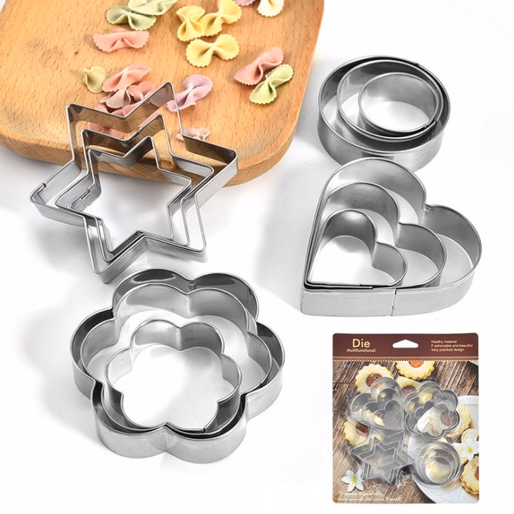 Bộ 12 Khuôn Làm Bánh Quy 4 Hình - Su - Ảnh 5