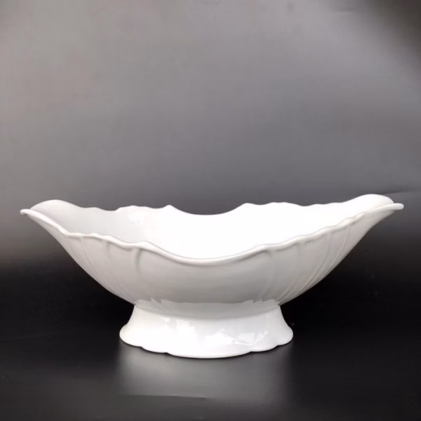 Bát Thuyền Nhựa Giả Sứ Đựng Gà Cúng, Lễ Bày Hoa Quả Có Hộp - Su - Ảnh 3