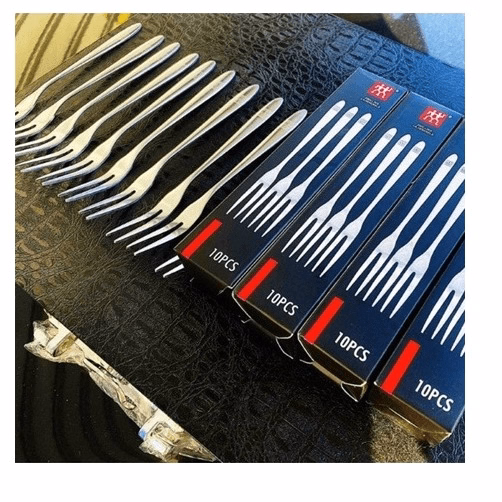 Set 10 Nĩa Ăn Trái Cây, Hoa Qủa Bằng Inox Hiệu Zwiling Đức Ctb611 - Bechip - Ảnh 2