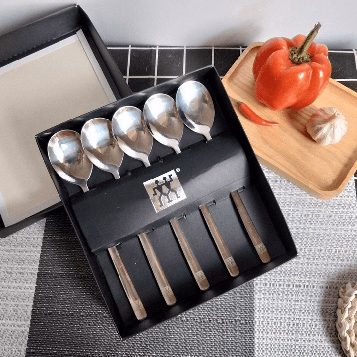 Set 5 Thìa Inox Hàng Nội Địa Đức Zwilling Kèm Hộp Đựng Sang Trọng Ctb612 - Bechip - Ảnh 2