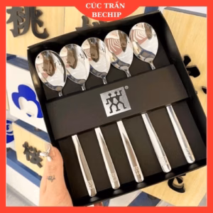 Set 5 Thìa Inox Hàng Nội Địa Đức Zwilling Kèm Hộp Đựng Sang Trọng Ctb612 - Bechip