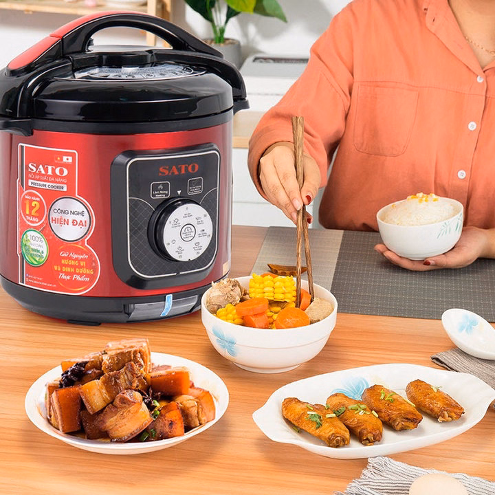 Nồi Áp Suất Đa Năng 6As019/015 6.0L - Sato - Ảnh 6
