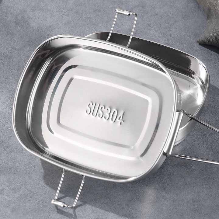 Hộp Cơm Chữ Nhật Inox 16Cm - Su - Ảnh 6