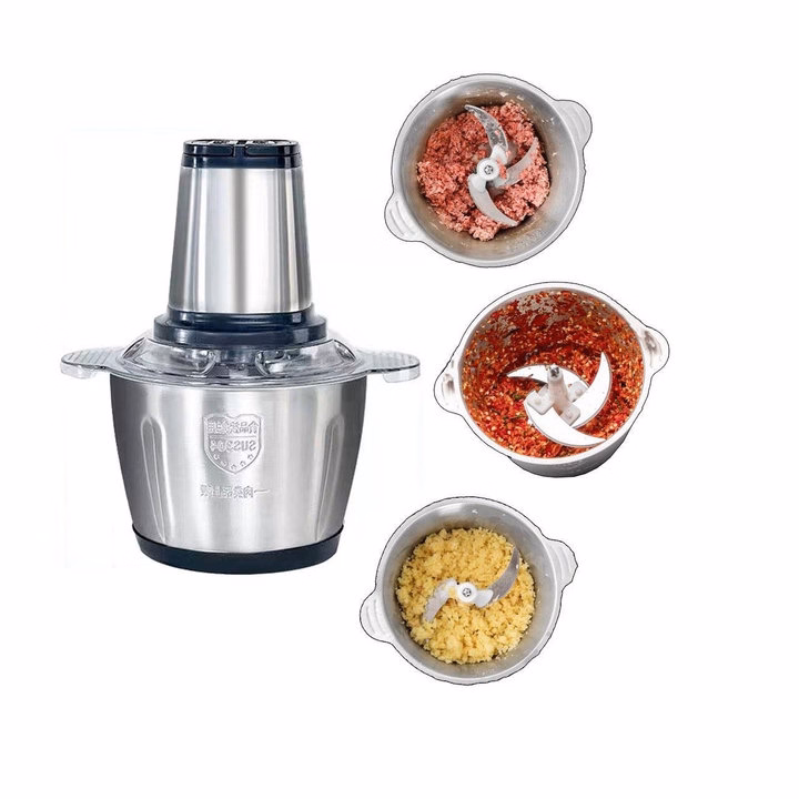 Máy Xay Thịt Đa Năng Cối Inox Dao 4 Lưỡi - Ảnh 4