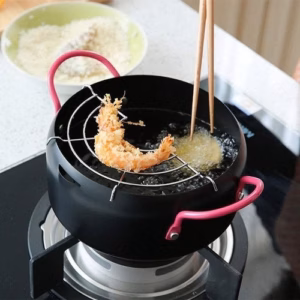 Nồi Chiên 18Cm Kèm Vỉ Gác Lọc Dầu