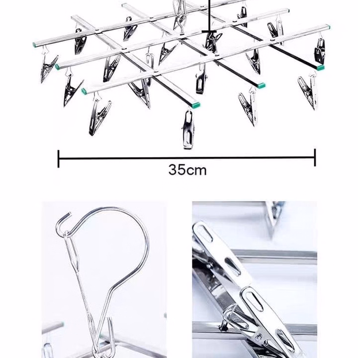 Móc Chùm Phơi Đồ Có Thể Gấp Gọn - Ảnh 7