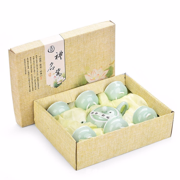 Bộ Bình Trà 3D Hình Cá 6 Chén Ngẫu Nhiên - Su