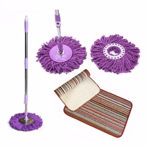 Cây Lau Nhà Xoay 360 Độ Mâm Tròn Tiện Dụng - Ảnh 4