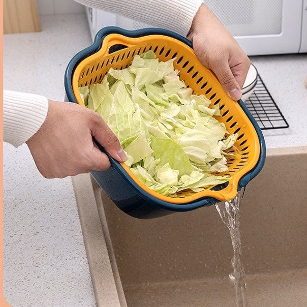 Bộ 6 Rổ Và Chậu Rửa Hoa Quả, Rau Củ Tiện Lợi - Ảnh 13