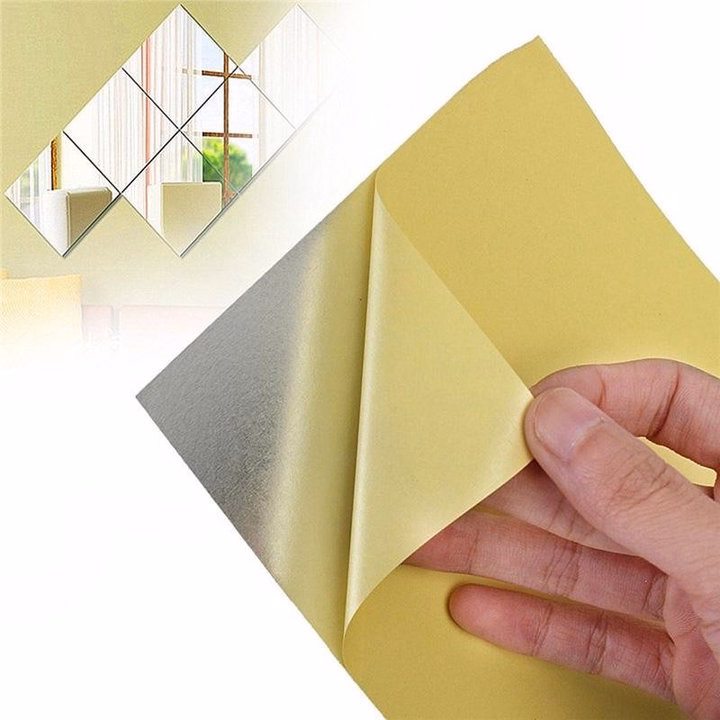 Set 16 Miếng Gương Dẻo Dán Tường Decor - Ảnh 3