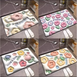 Thảm 3D Lau Chân Thấm Hút Nước