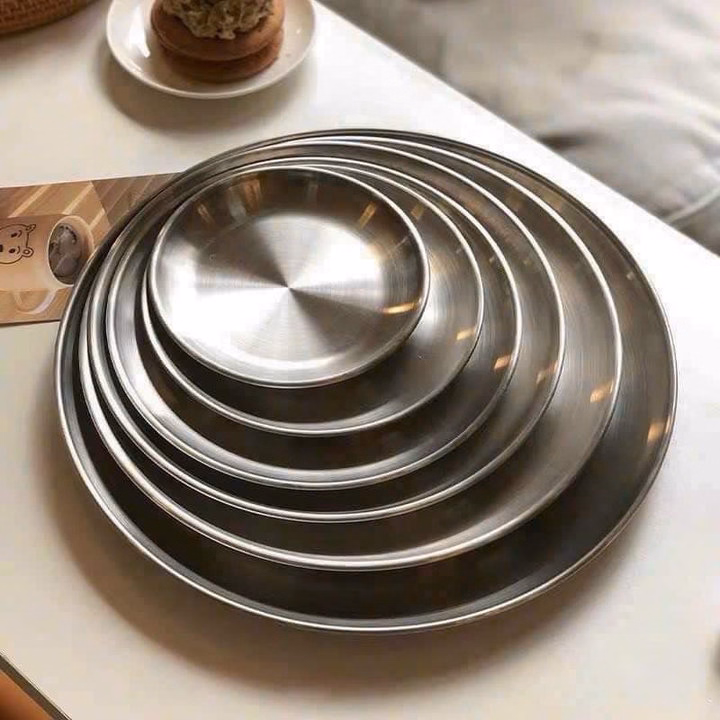 Bộ 5 Đĩa Inox 5 Size Khác Nhau - Ảnh 3