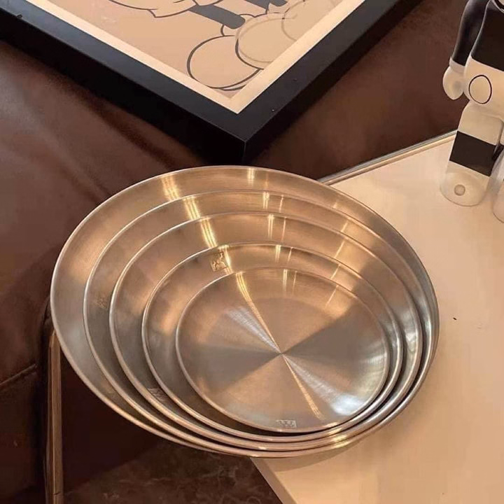 Bộ 5 Đĩa Inox 5 Size Khác Nhau - Ảnh 4