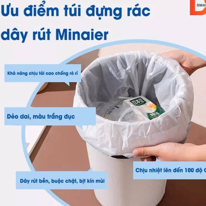 Cuộn 100 Túi Đựng Rác Size 45X50Cm - Ảnh 9