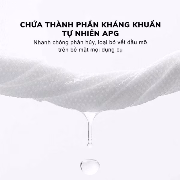 [Combo 5 Gói] Khăn Lau Bếp Đa Năng, Giấy Ướt Lau Bếp Siêu Sạch Gói 80 Tờ Không Độc Hại - Ảnh 4
