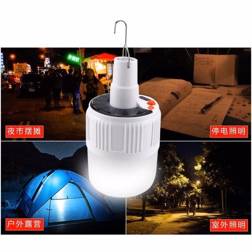 Bóng Đèn Tích Điện Led 100W - Kèm Điều Khiển Và Sạ - Ảnh 7