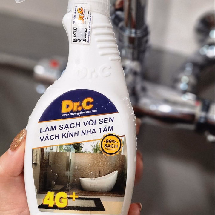 Làm Sạch Vòi Sen, Vách Kính Nhà Tắm Dr.C 300Ml - Ảnh 7