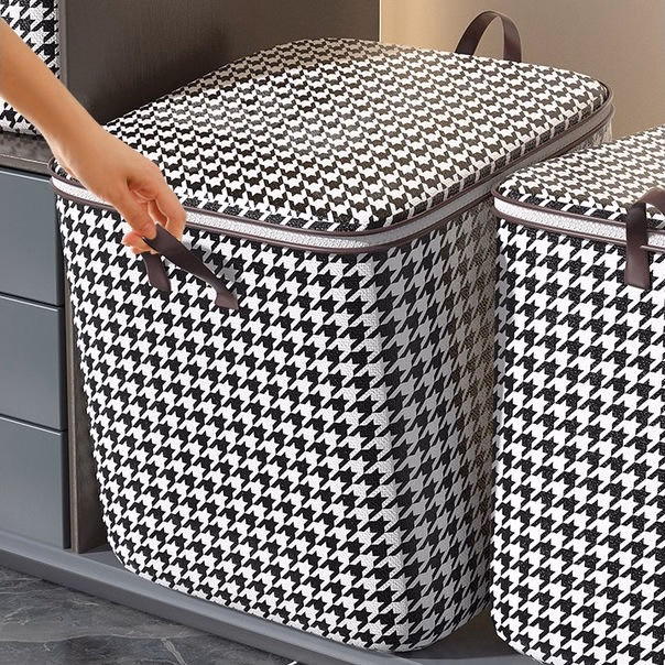 Túi Đựng Chăn, Quần Áo Kẻ Caro Cớ Lớn 100L - Ảnh 3