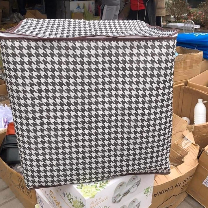 Túi Đựng Chăn, Quần Áo Kẻ Caro Cớ Lớn 100L - Ảnh 4