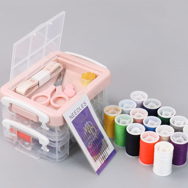 Hộp Kim Chỉ Nhiều Tầng Hình Vuông - Ảnh 4