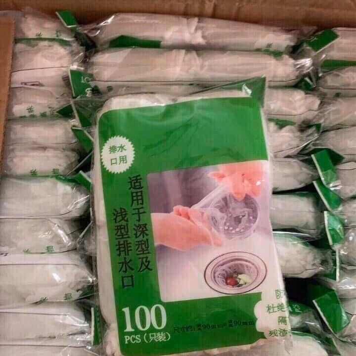 Túi Lọc Rác Cho Bồn Rửa Bát (Mỗi Túi 100 Chiếc) - Ảnh 2