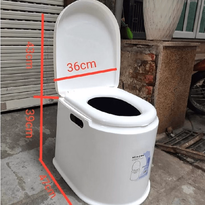 Bô Vệ Sinh Trong Nhà Di Động Cho Người Già, Bà Bầu, Trẻ Em - Gdn - Ảnh 2