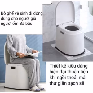 Bô Vệ Sinh Trong Nhà Di Động Cho Người Già, Bà Bầu, Trẻ Em - Gdn