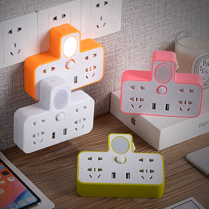Ổ Cắm Điện Thông Minh 2 Cổng Usb Kiêm Đèn Ngủ Ld008 - Lady'S Passion - Ảnh 6