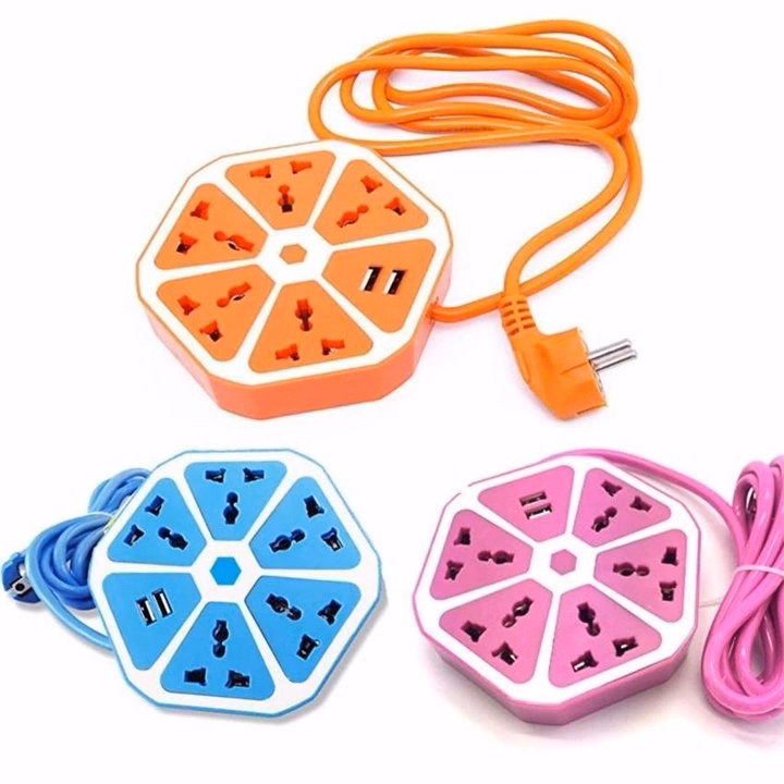 Ổ Cắm Điện Tròn Hình Quả Cam Có Cổng Usb Sạc Điện Thoại Ld037 - Lady'S Passion - Ảnh 2