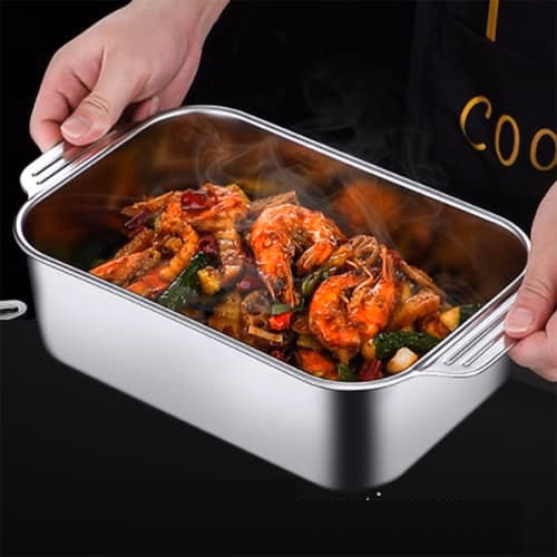 Khay Lẩu Inox Hình Chữ Nhật - Ảnh 2