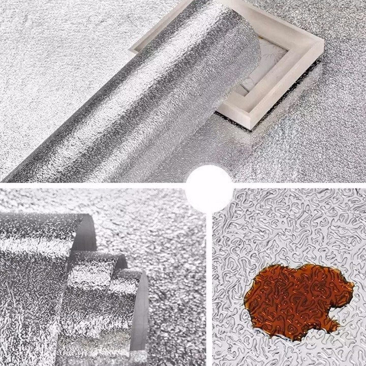 Cuộn Giấy Bạc Dán Bếp Tráng Nhôm Cách Nhiệt - Ảnh 4