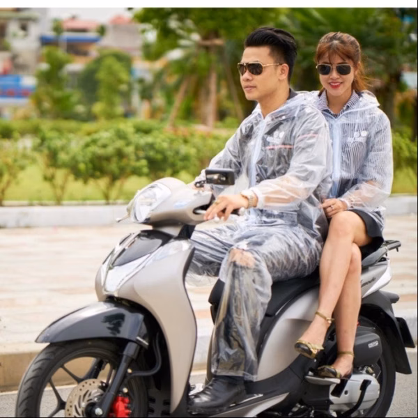 Áo Mưa Bộ Trong Suốt Cho Cả Nam Và Nữ - Ảnh 4