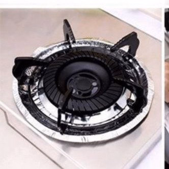 Tệp 10 Miếng Giấy Bạc Lót Bếp Gas - Ảnh 3