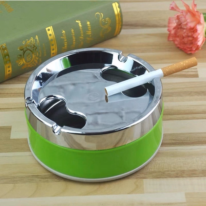 Gạt Tàn Có Nắp Xoay Inox Tiện Lợi - Ảnh 2