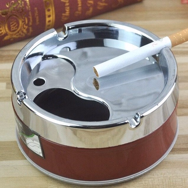 Gạt Tàn Có Nắp Xoay Inox Tiện Lợi - Ảnh 3