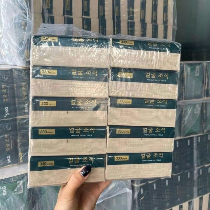 Bịch 10 Gói Giấy Ăn Skg Vỏ Xanh - Ảnh 2