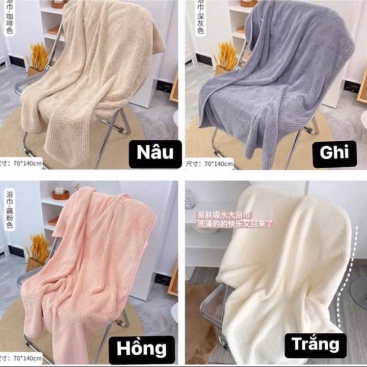 Khăn Tắm San Hô Loại Đẹp 140X70Cm - Ảnh 2