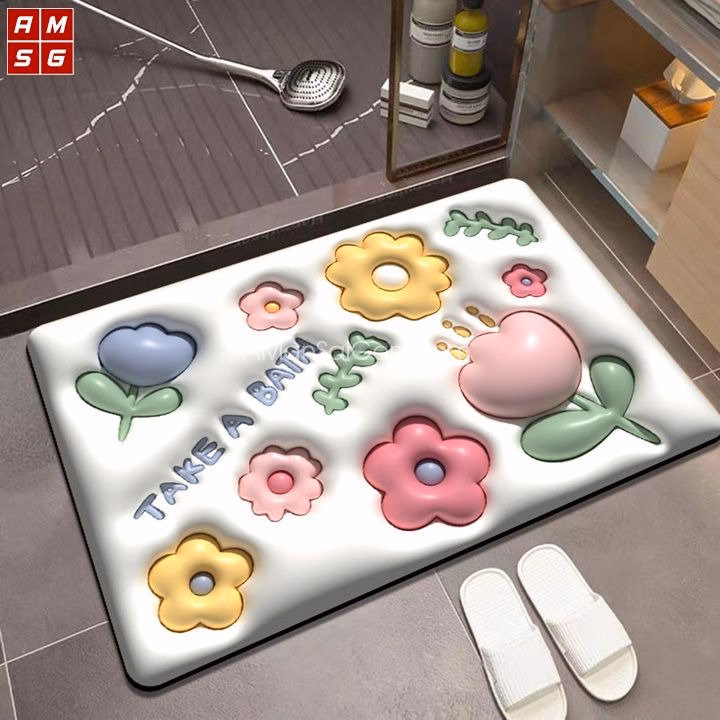 Thảm 3D Thấm Hút Nước Giao Mẫu Ngẫu Nhiên - Ảnh 6