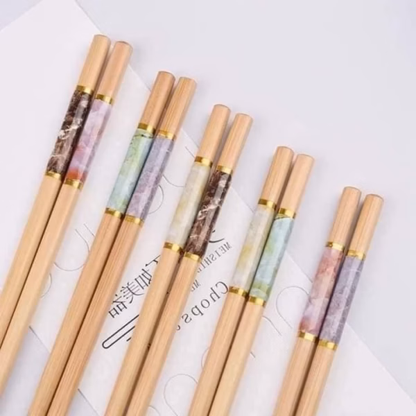 Vỉ 10 Đôi Đũa Trúc Hươu Chống Mốc - Ảnh 3