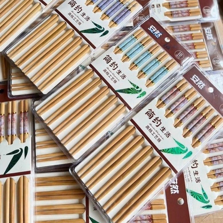 Vỉ 10 Đôi Đũa Trúc Hươu Chống Mốc - Ảnh 5
