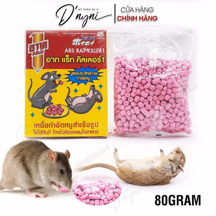 Viên Diệt Chuột Thái Lan Gói 80Gr - Ảnh 2